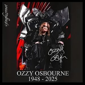 🆕️LAST 1🦇OZZY OSBOURNE MEMORIAL"1948~2025" T'SHIRT MENS 3XL